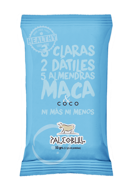 PaleoBull Barritas de Almendra, Coco y Maca (15X50 G)