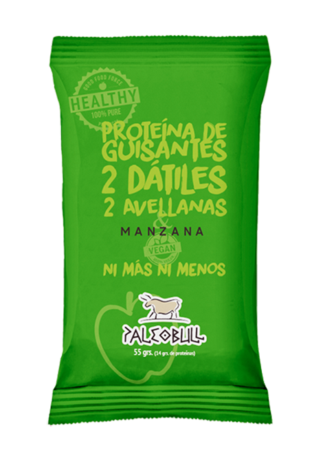 PaleoBull Barritas de Manzana Vegana (15X55 G)