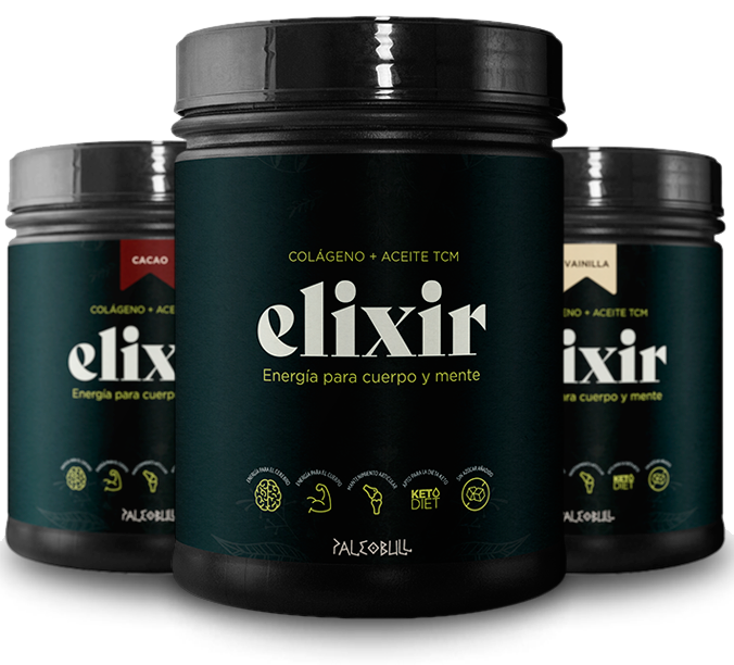 Elixir: Colágeno + Aceite TCM Sabor: Cacao, Vainilla o Neutro (450 G)