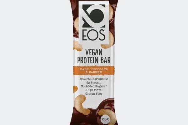 EOS Barrita Proteica Vegana Anacardos- Chocolate Negro (12X35 G)