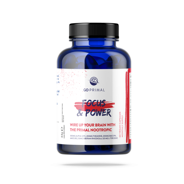 GoPrimal Brain Power Focus and Power (60 Cápsulas Veg.)