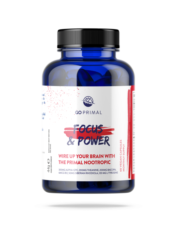 GoPrimal Brain Power Focus and Power (60 Cápsulas Veg.)