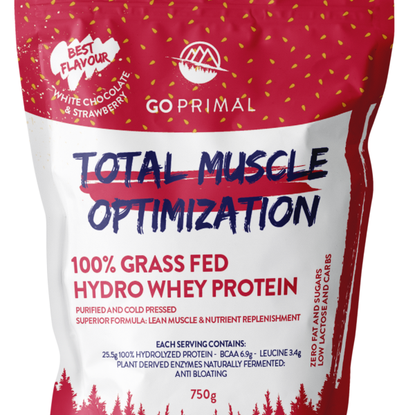 GoPrimal Whey Protein Fresa y Choco Blanco (750 G)