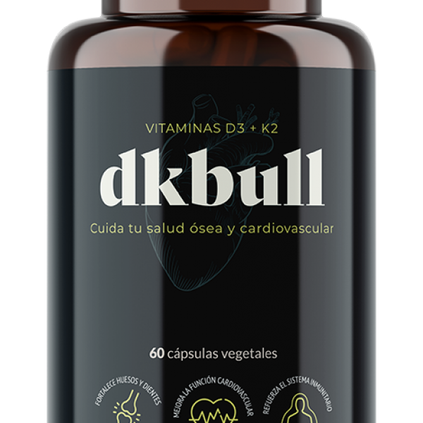 DKbull- Vitaminas D3 + K2 (60 Cápsulas)